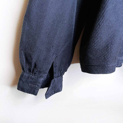 vintage singerie silk ruffle front blouse - size 6