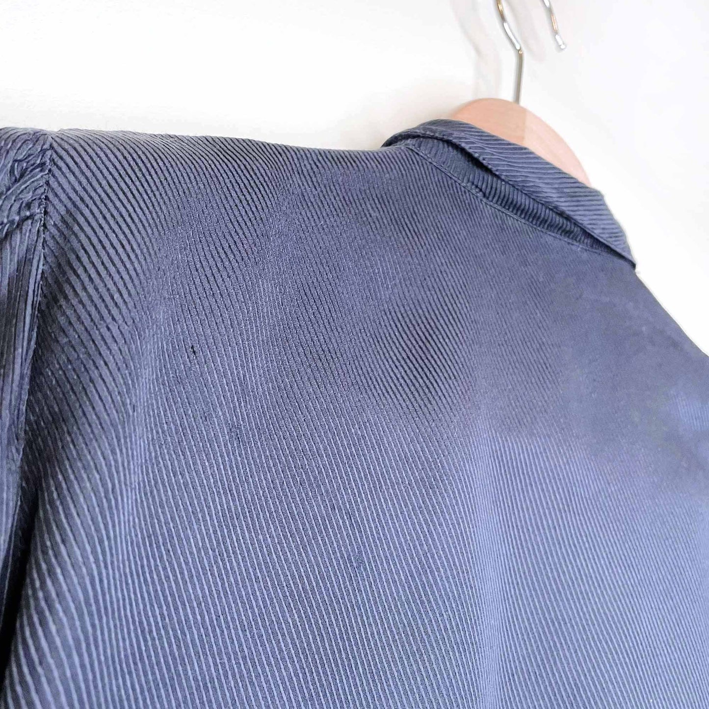 vintage singerie silk ruffle front blouse - size 6