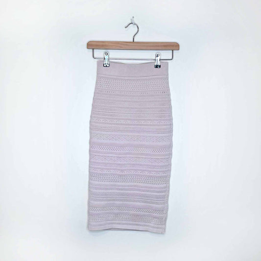nwot babaton bodycon tube knit pencil skirt - size xxs