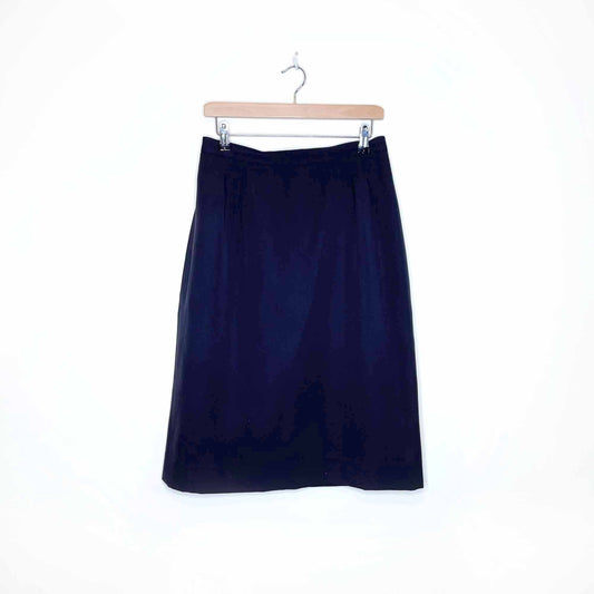 vintage christian dior sport wool career skirt - size 14
