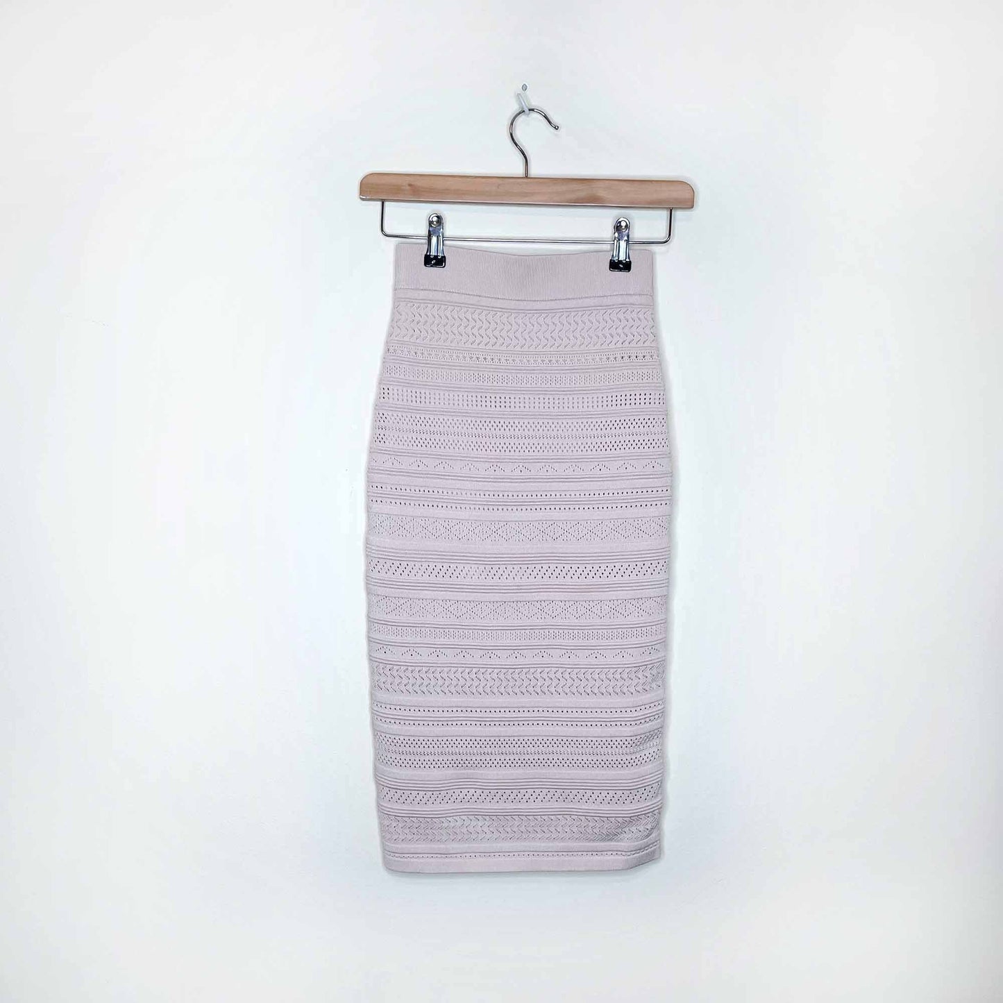 nwot babaton bodycon tube knit pencil skirt - size xxs