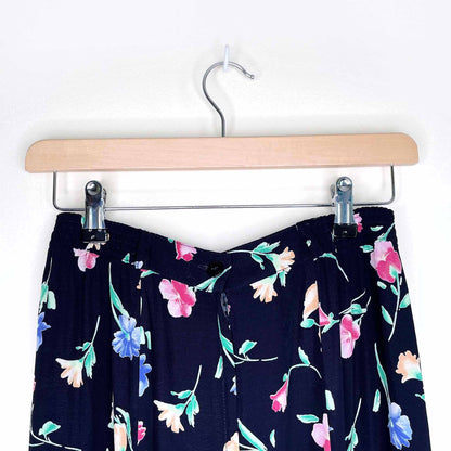 vintage conrad c floral button down midi skirt - size 2