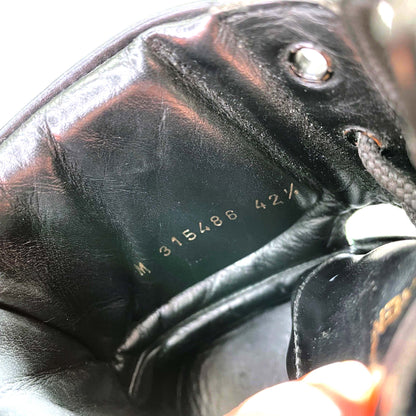 saint laurent SL01H black leather high top sneakers - size 42.5