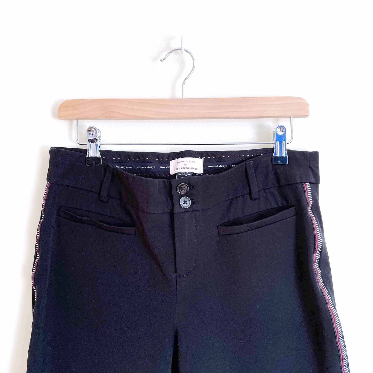 Anthropologie the Essential Slim high rise trouser  - size 8