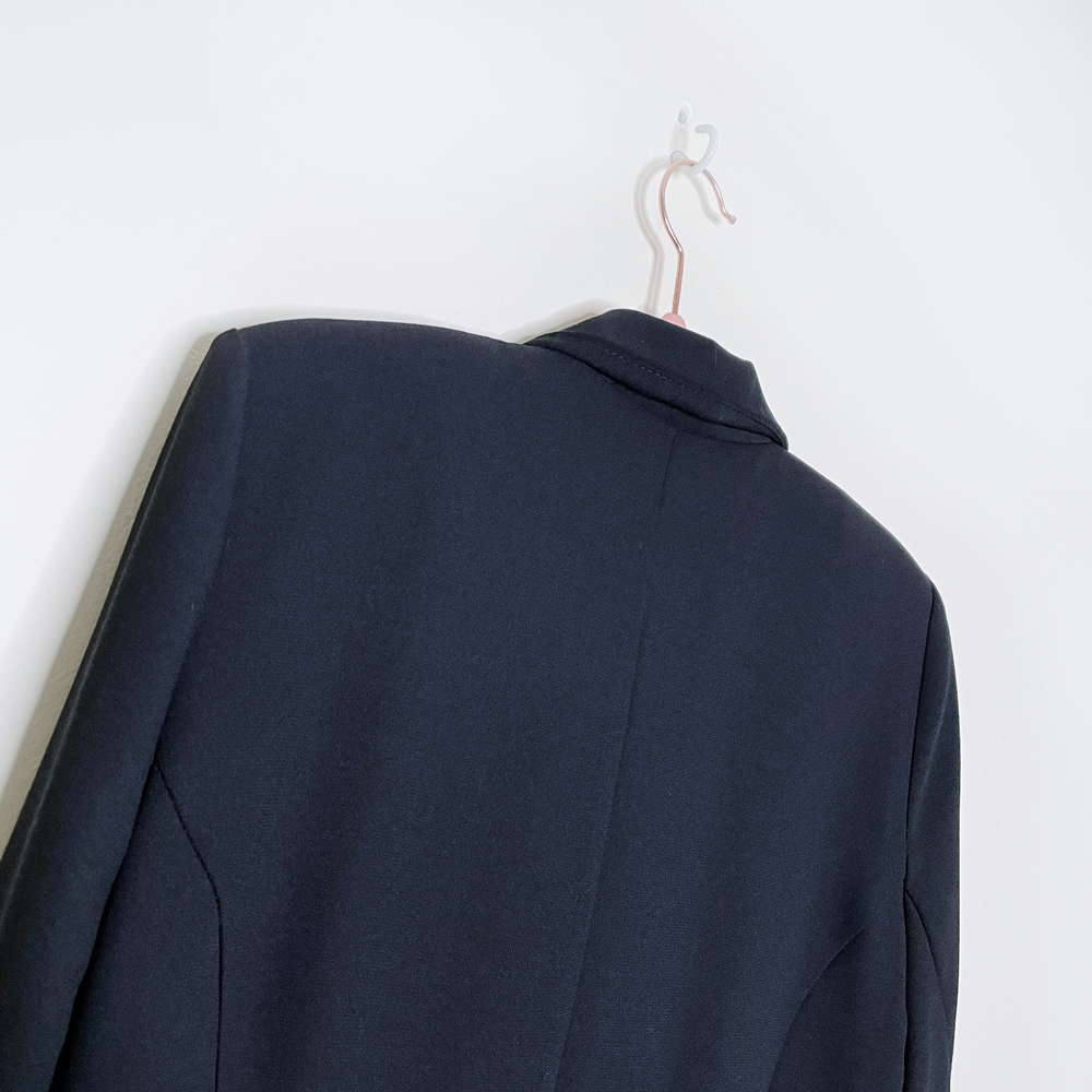 vintage smart set 90s black duster blazer jacket - size sm/med