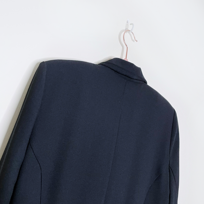 vintage smart set 90s black duster blazer jacket - size sm/med