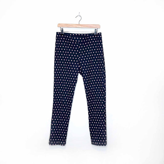 smythe stovepipe polka dot jacquard trousers - size 4/28