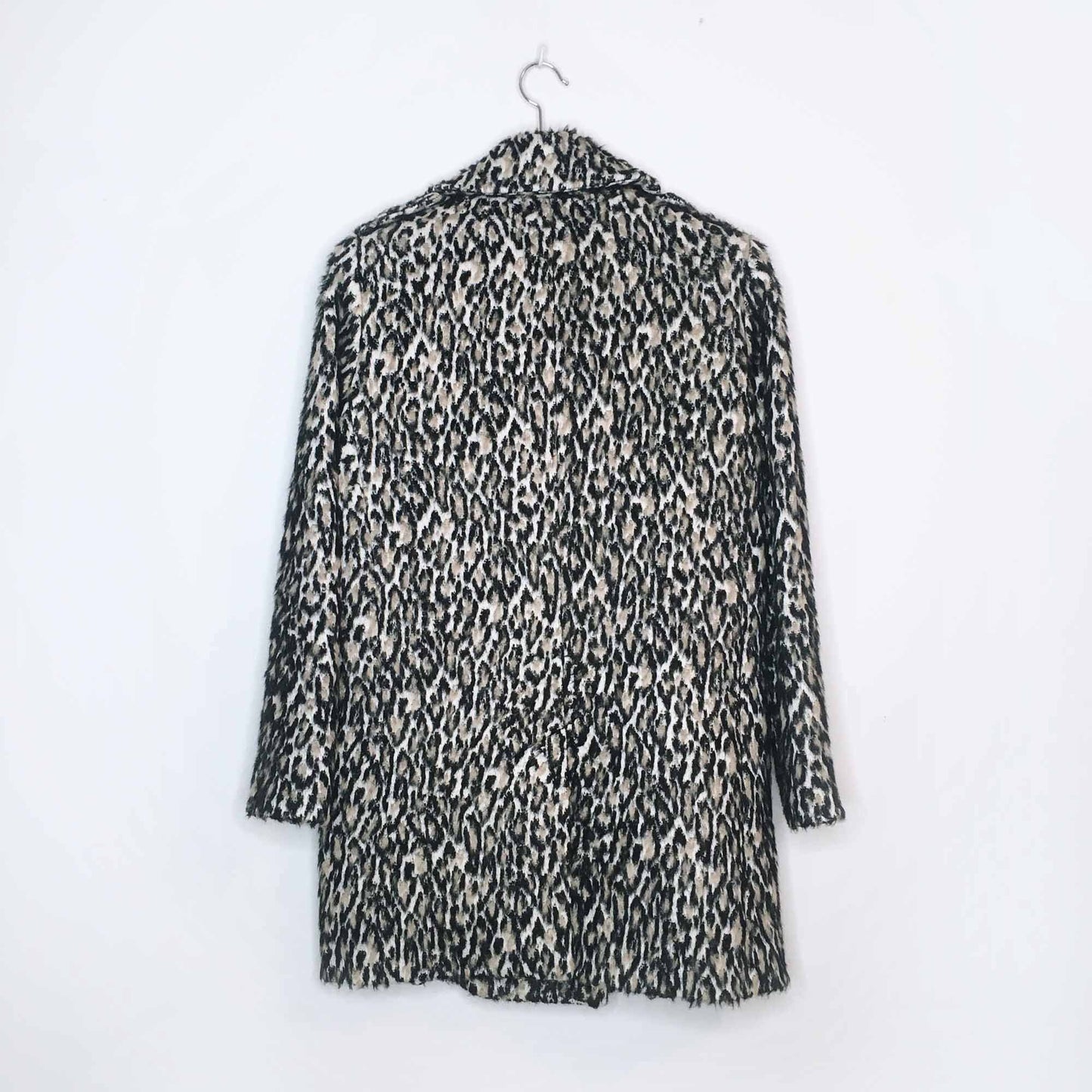 Smythe leopard wool alpaca double breasted coat - size Small