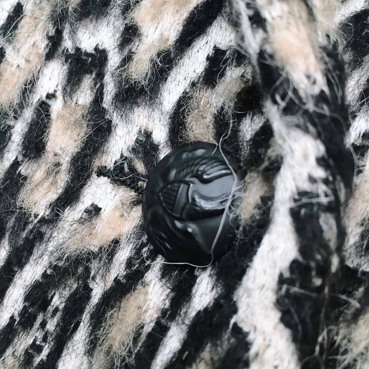 Smythe leopard wool alpaca double breasted coat - size Small