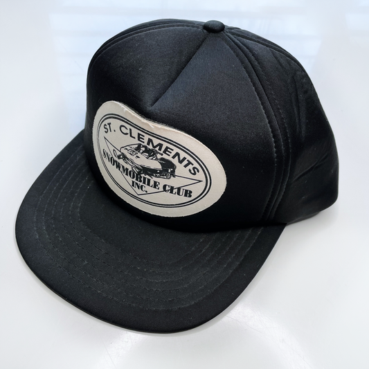 vintage snowmobile club trucker hat