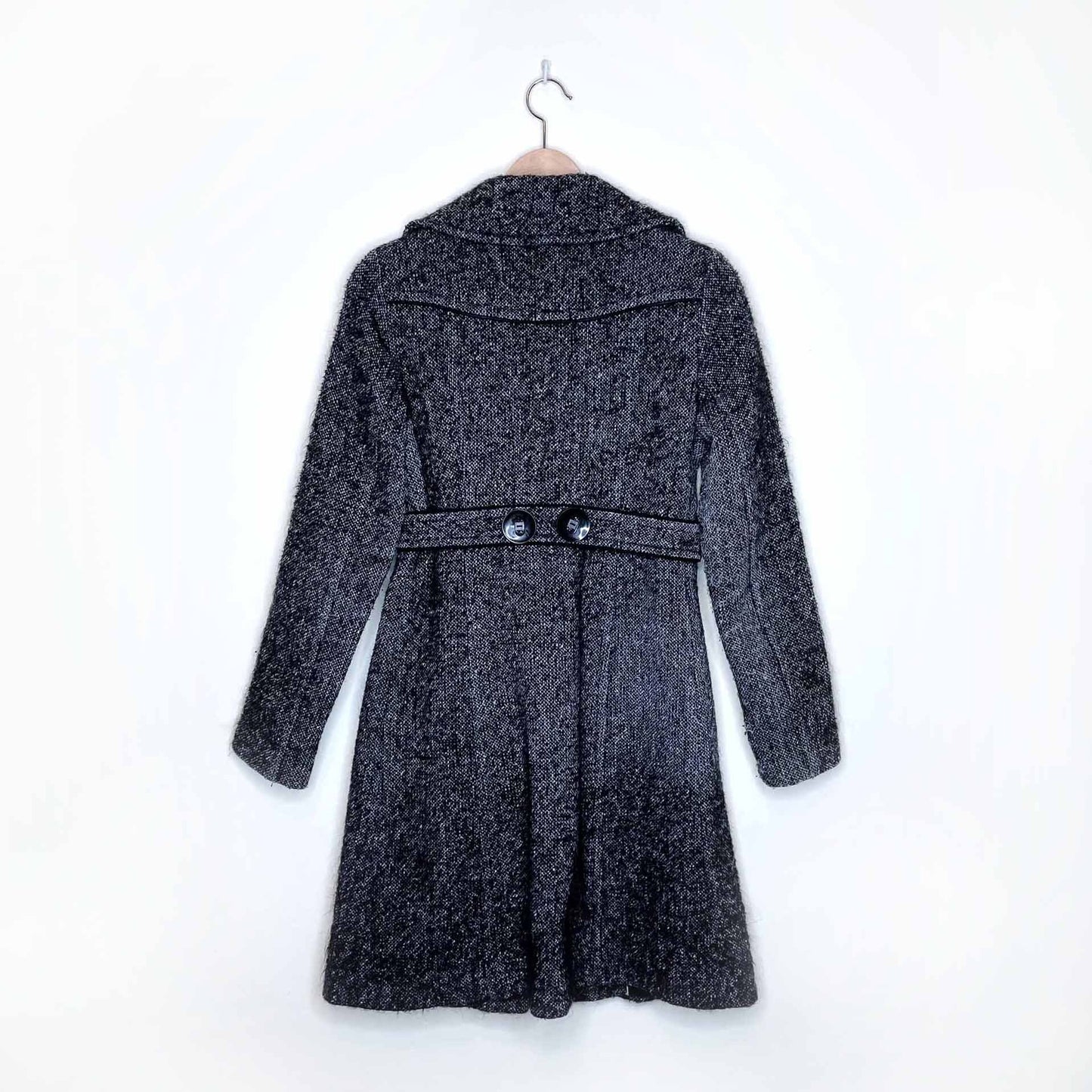 soia & kyo double breasted belted wool jacket - size small