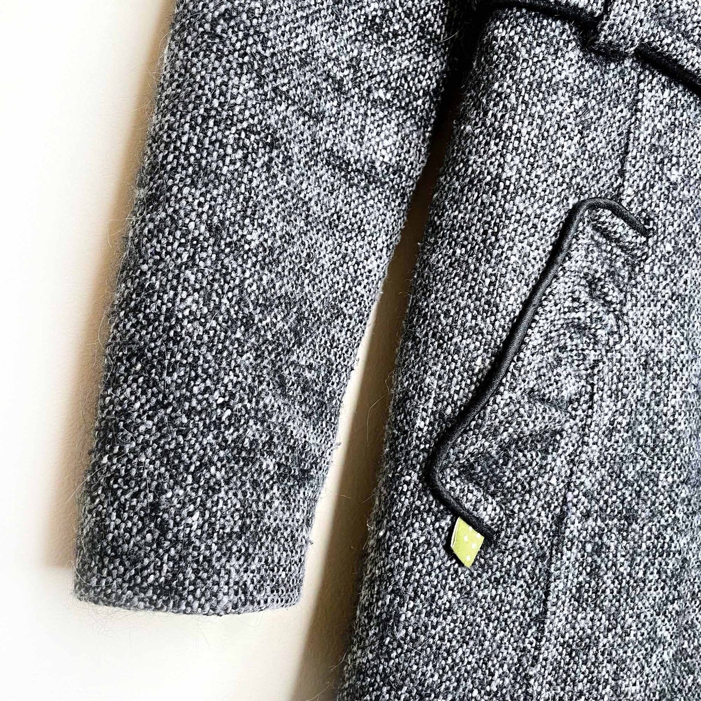 soia & kyo double breasted belted wool jacket - size small