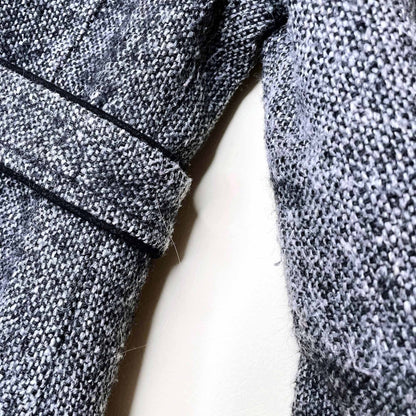 soia & kyo double breasted belted wool jacket - size small