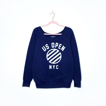 sol angeles us open tennis ball crewneck sweatshirt - size medium