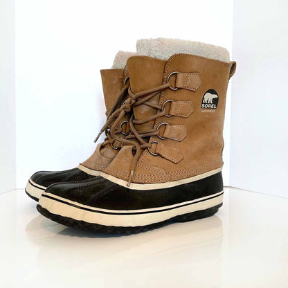 sorel 1964 pac waterproof leather snow boot - size 9.5 W