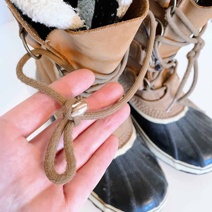 sorel 1964 pac waterproof leather snow boot - size 9.5 W