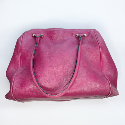 kate spade pink pebbled leather large shoulder bag