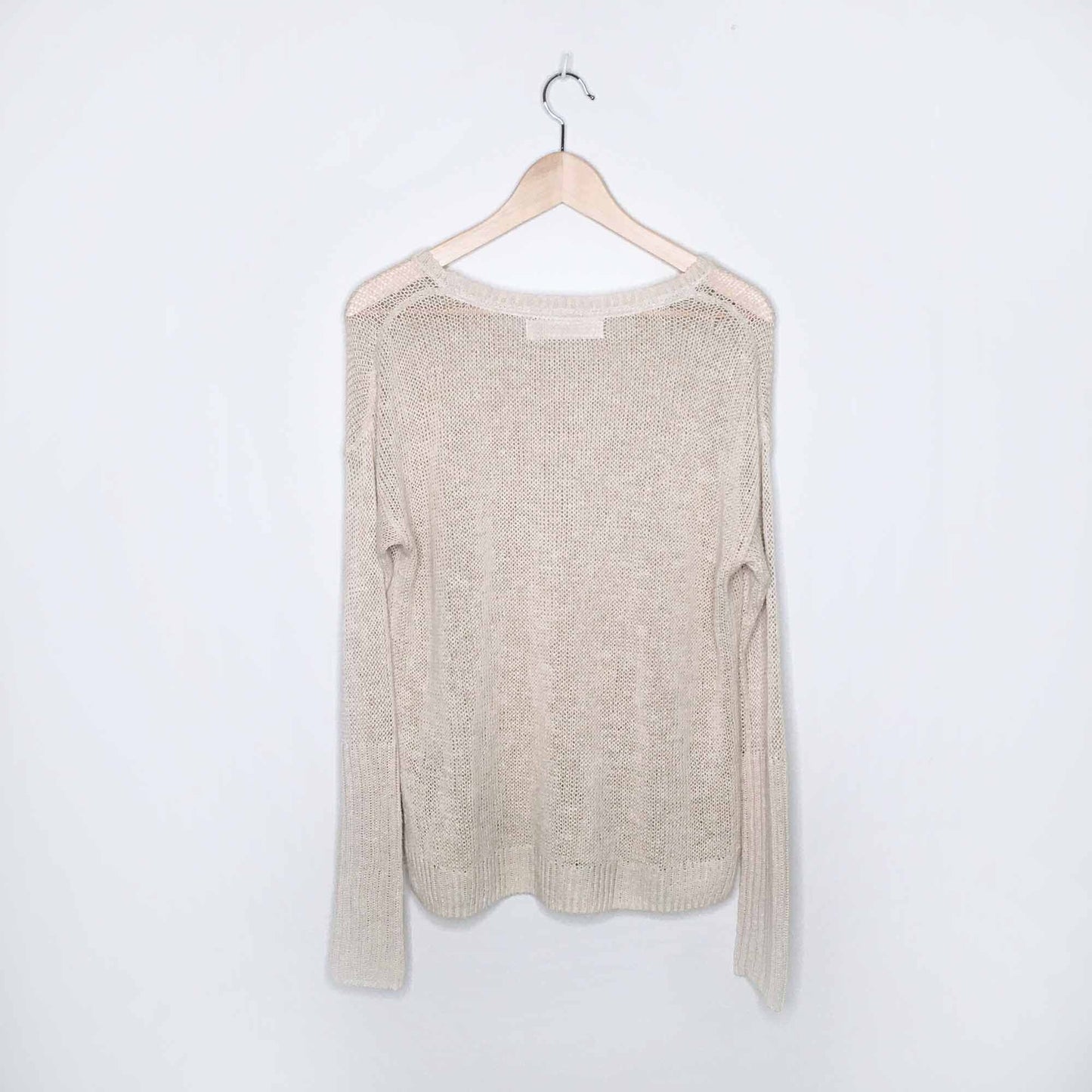 Sparrow linen-blend oversized pocket sweater - size xs