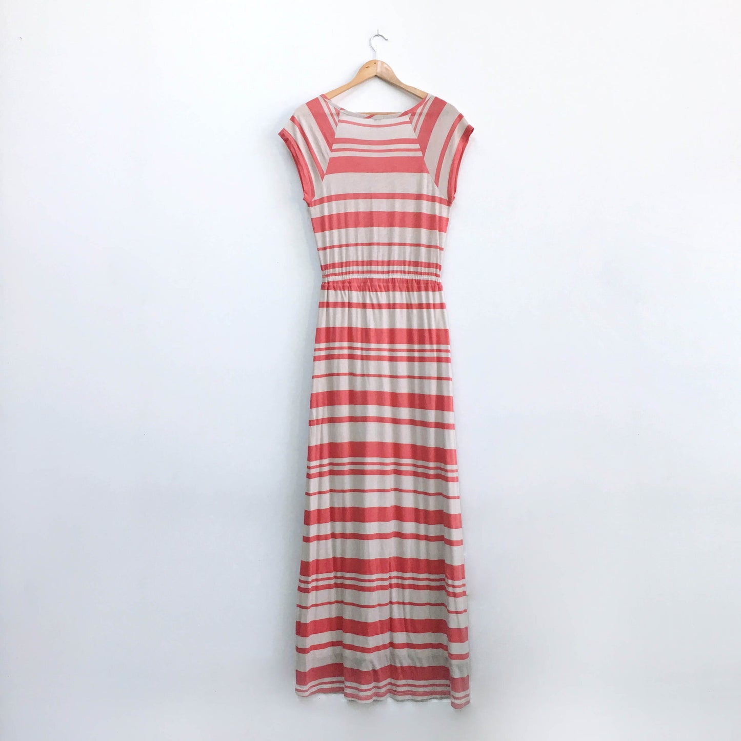 Splendid Maritime Red Stripe Maxi Dress  - size Small