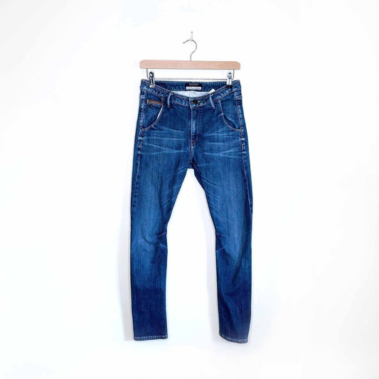 maison scotch mademoiselle mid-rise tapered jeans - size 26