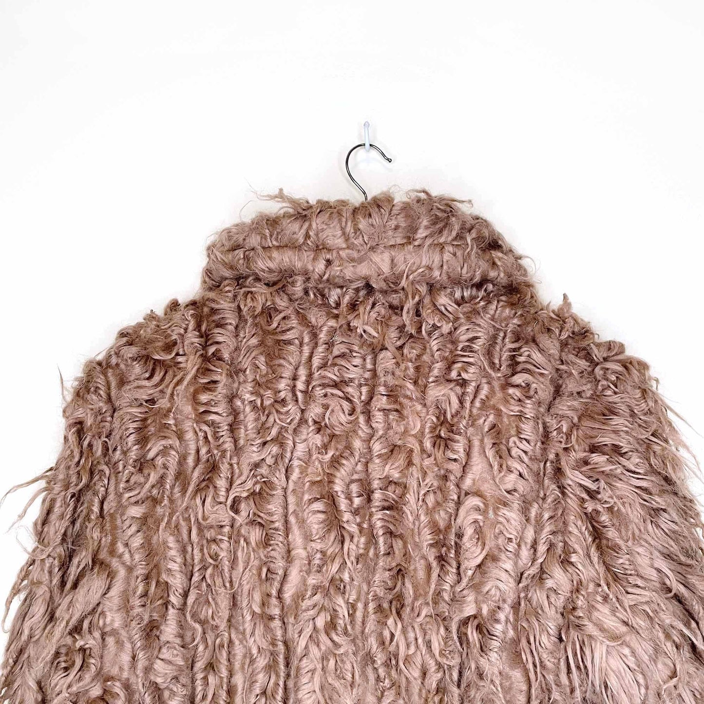 supertrash orson shaggy faux fur coat - size 36