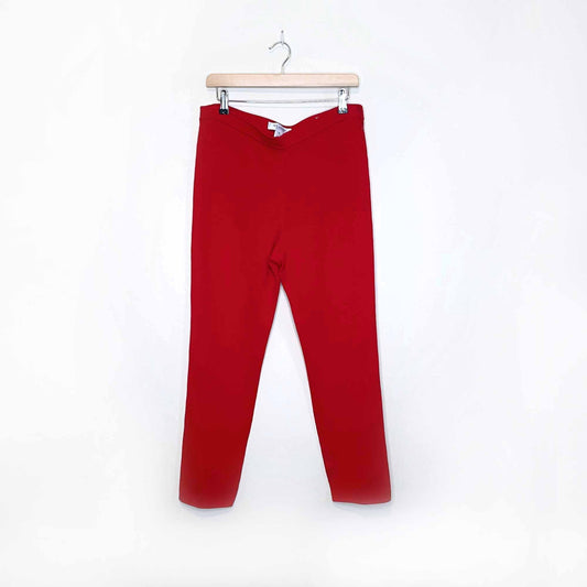 st john alexa milano wool-blend knit pants - size 10