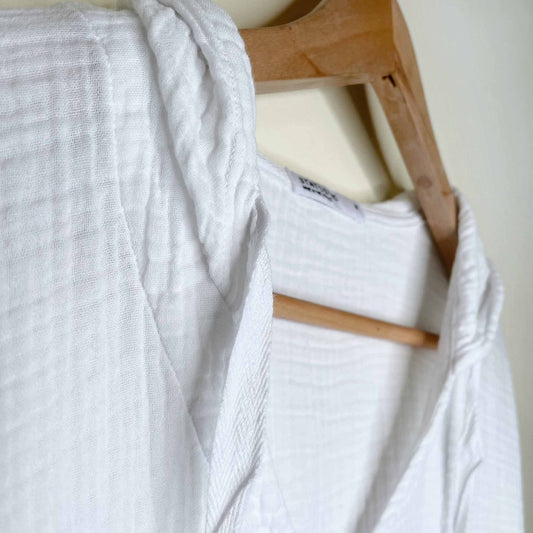 stateside super soft gauze poncho hoodie - size medium