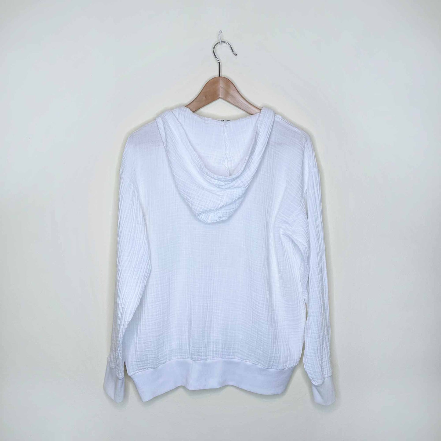 stateside super soft gauze poncho hoodie - size medium