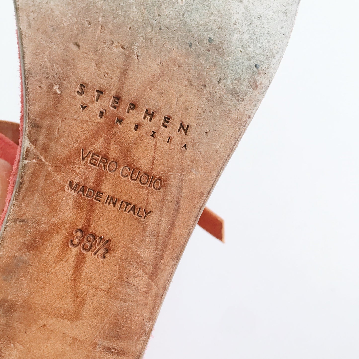 Stephen Venezia Suede Platform Sandals - size 8.5