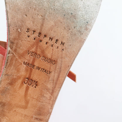 Stephen Venezia Suede Platform Sandals - size 8.5