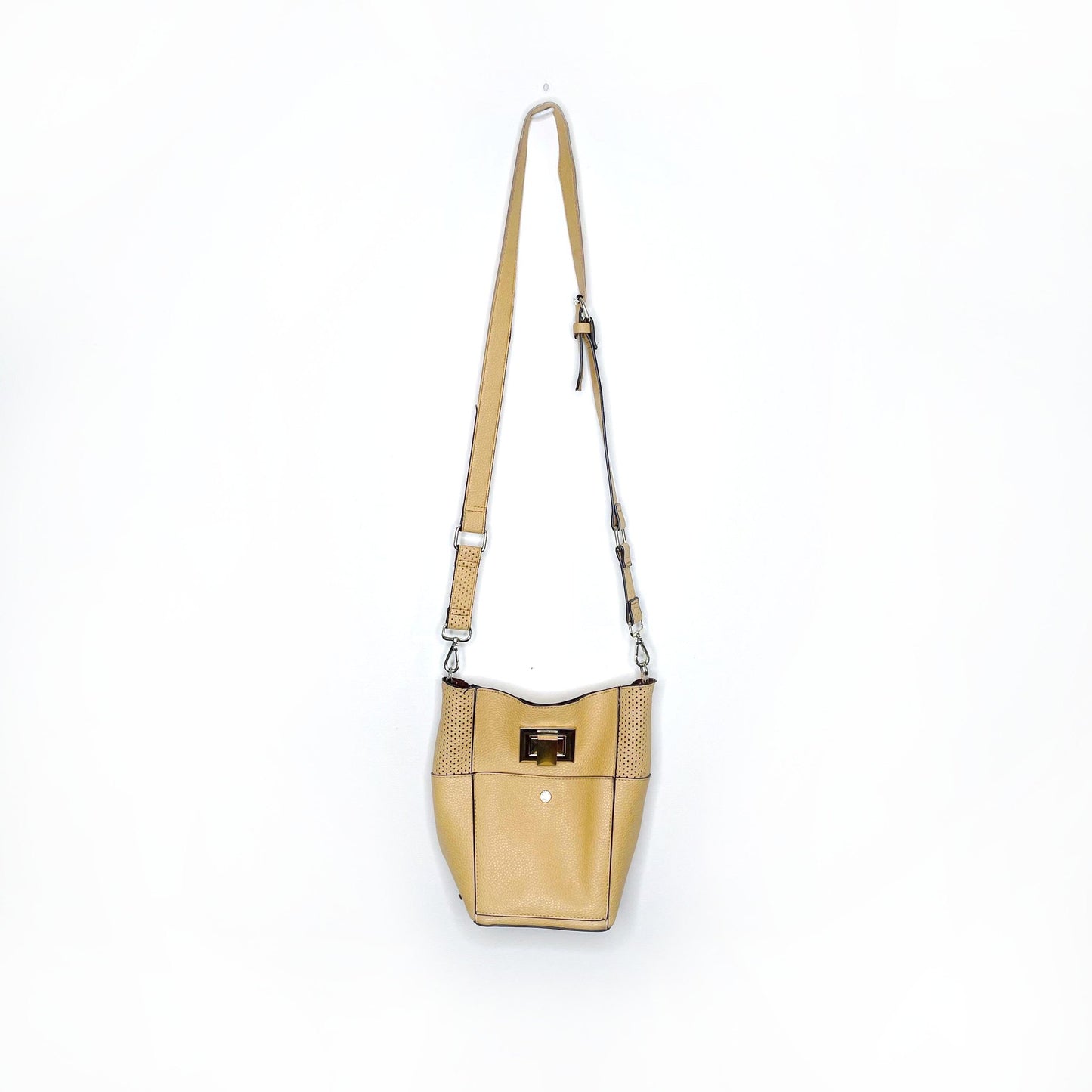 steve madden yellow bjayla bucket crossbody bag
