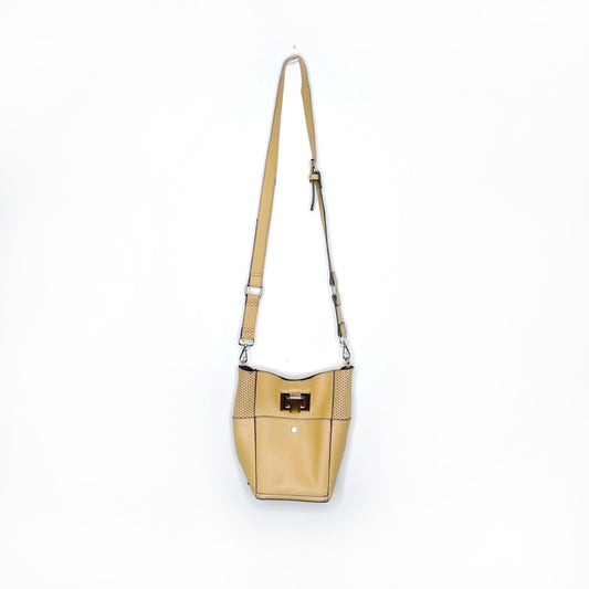 steve madden yellow bjayla bucket crossbody bag
