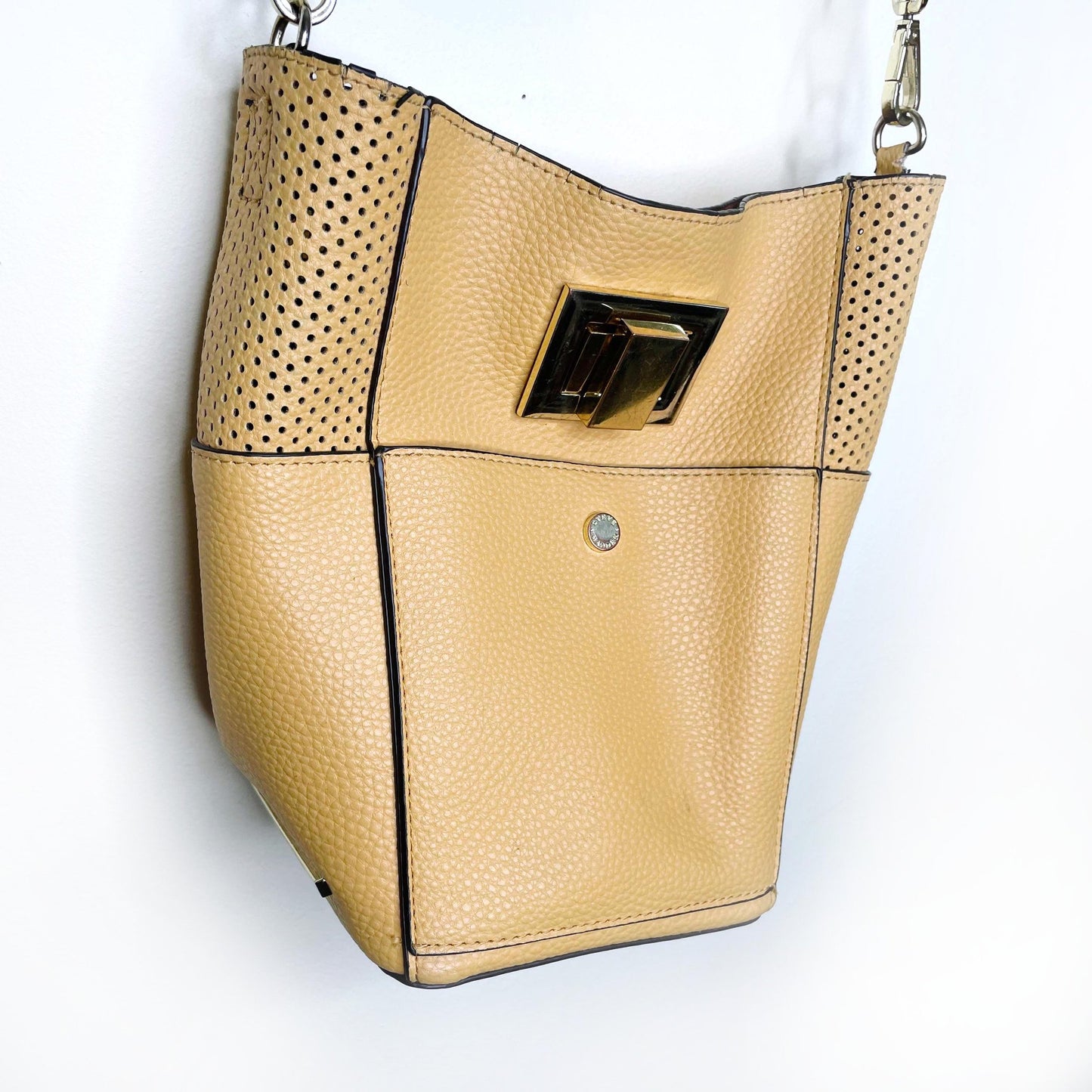 steve madden yellow bjayla bucket crossbody bag