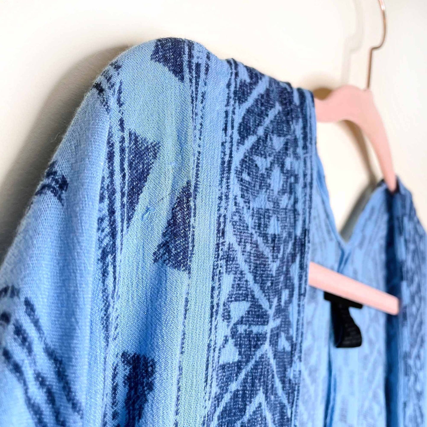 steve madden boho printed beach kimono wrap - OS