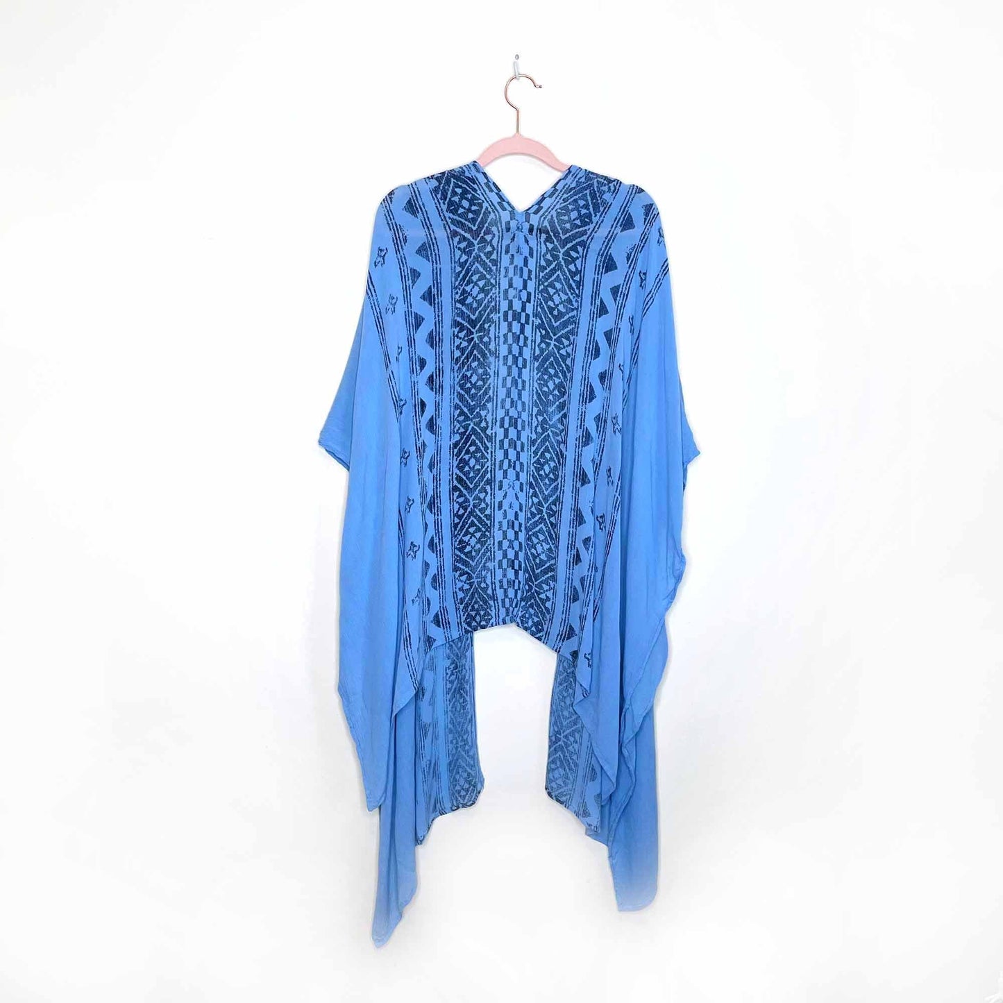 steve madden boho printed beach kimono wrap - OS