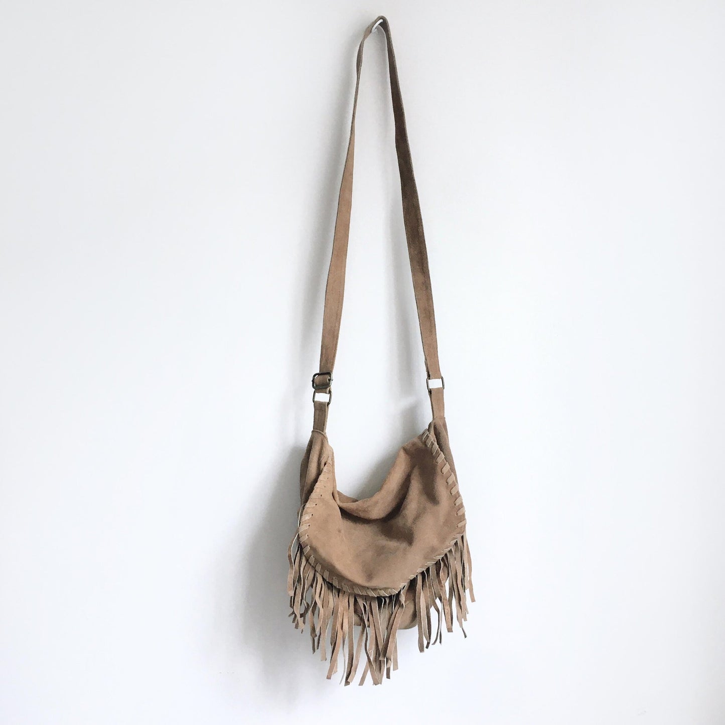 Steve Madden suede fringe boho bag