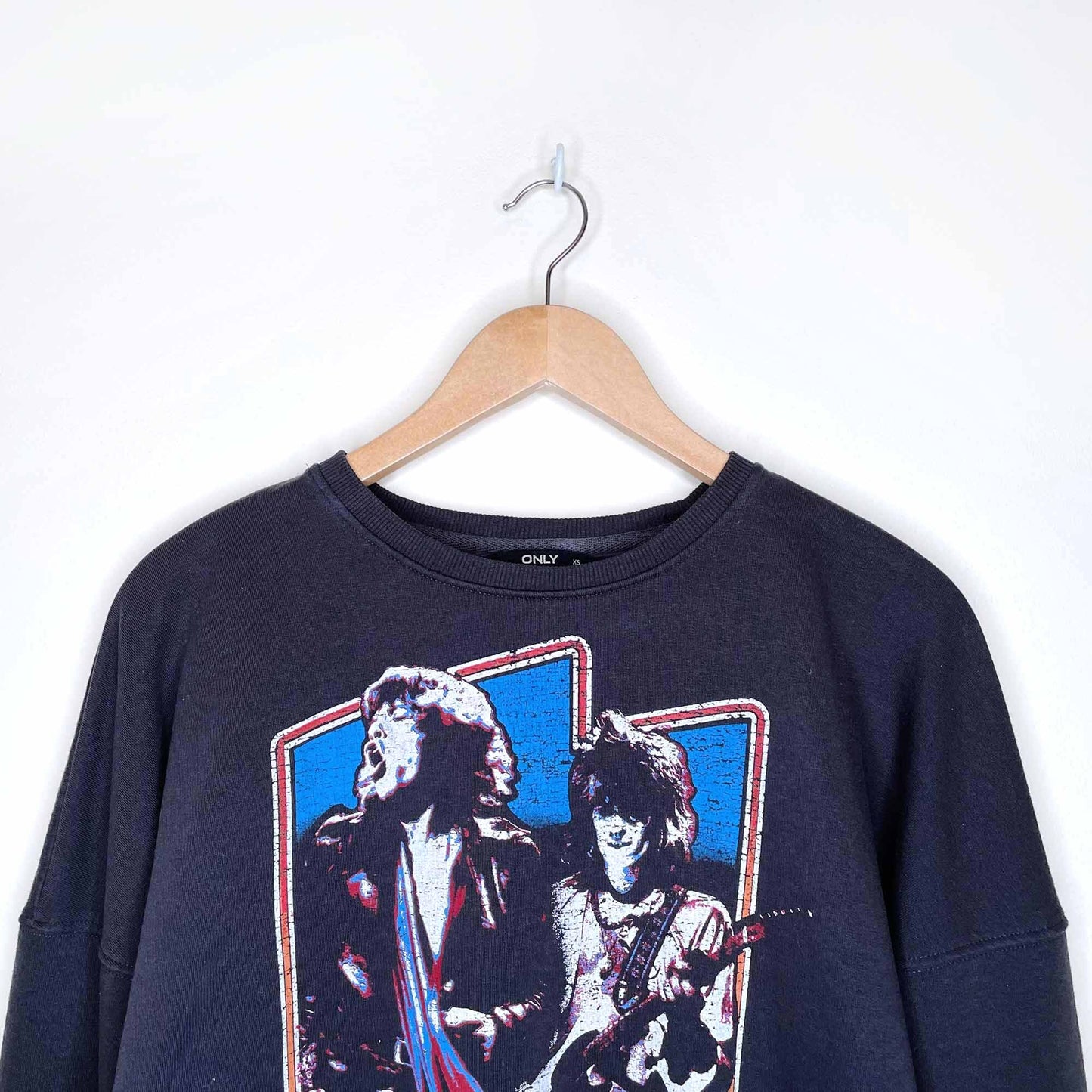 only rolling stones crewneck sweatshirt - size xs