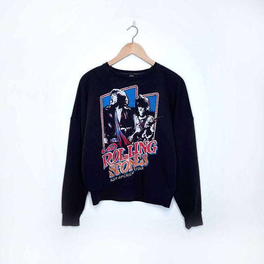 only rolling stones crewneck sweatshirt - size xs