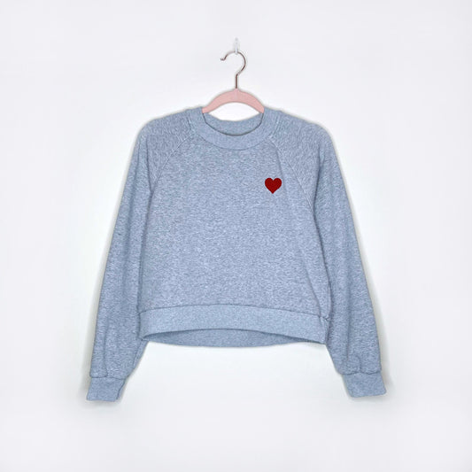 sunday best ellie heart sweatshirt - size xs