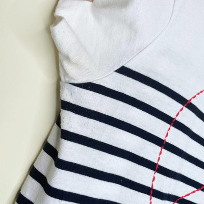 sundry maritime peace sign tee - size 2 (med)