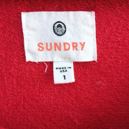 Sundry red raglan sweatshirt t-shirt - size 1