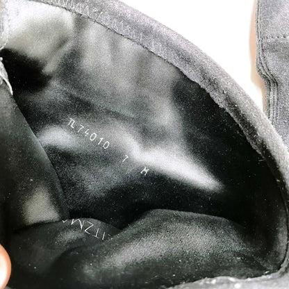 stuart weitzman black lowland suede over the knee boots - size 7