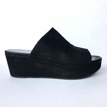 Stuart Weitzman Flatout leather platform Slides - size 8