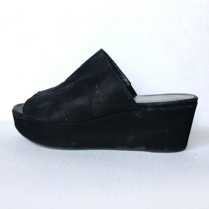 Stuart Weitzman Flatout leather platform Slides - size 8