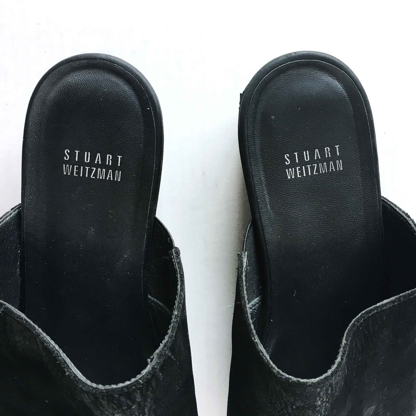 Stuart Weitzman Flatout leather platform Slides - size 8