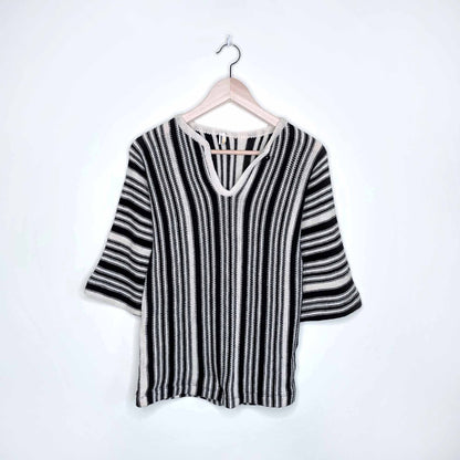 vintage minion pullover striped wool sweater - size 46