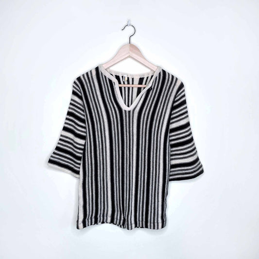 vintage minion pullover striped wool sweater - size 46