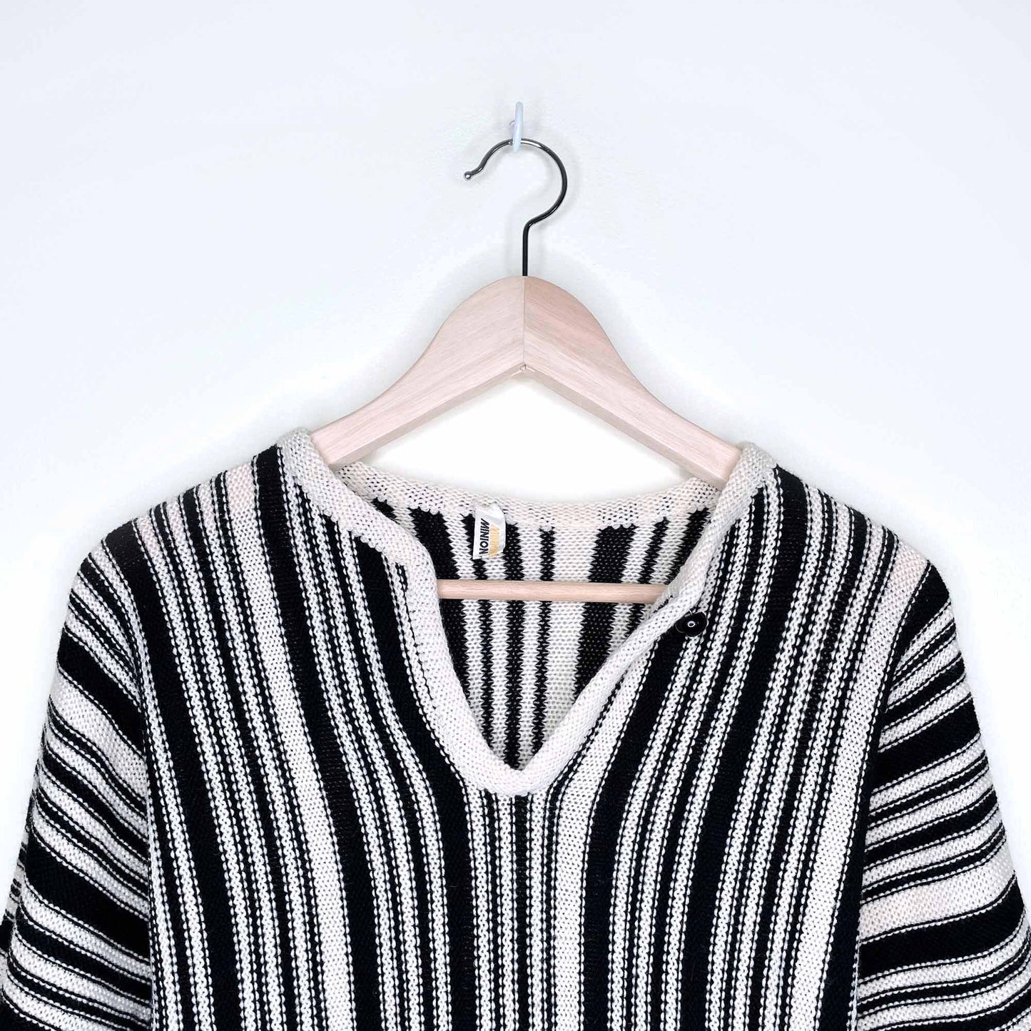 vintage minion pullover striped wool sweater - size 46