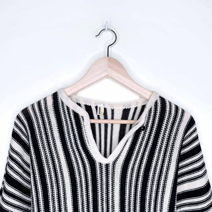 vintage minion pullover striped wool sweater - size 46