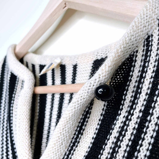 vintage minion pullover striped wool sweater - size 46